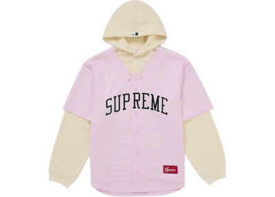 Supreme Chicago White Sox Hooded Baseball Jersey Pink