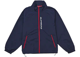 Supreme Contrast Zip Track Jacket Navy