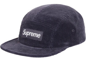 Supreme Corduroy Camp Cap (SS25) Navy