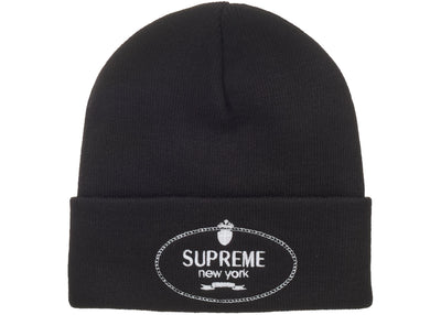 Supreme Crest Beanie Black