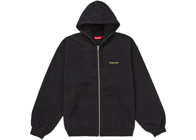 Supreme Crest Zip Up Hooded Sweatshirt Black