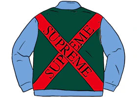 Supreme Cross Half Zip Sweatshirt Columbia Blue