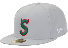 Supreme Devil S Logo New Era 59Fifty Cap (SS26) Grey