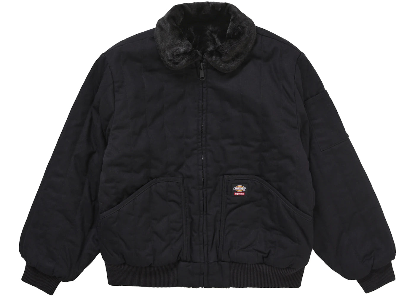 Supreme Dickies Reversible Quilted Faux Fur Work Jacket Black sneakers - authentic Supreme shoes