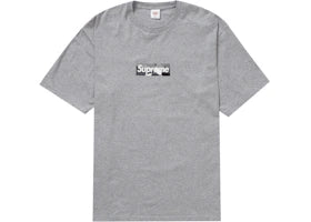 Supreme Emilio Pucci Box Logo Tee Heather Grey/Black