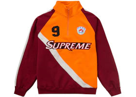 Supreme Equipe Half Zip Sweatshirt Dark Orange