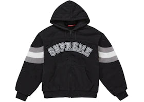 Supreme Filled Zip Up Hooded Sweatshirt Black