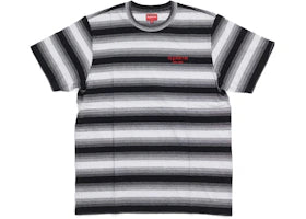 Supreme Gradient Striped S/S Top Black