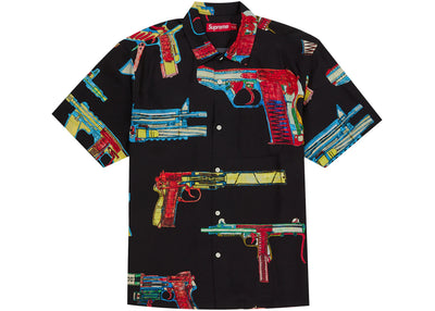 Supreme Guns Silk S/S Shirt Black