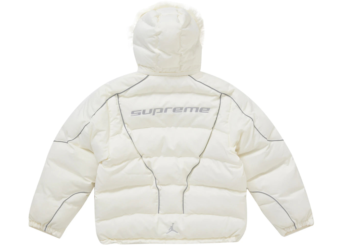 Supreme Jordan Pufferjacke Weiß