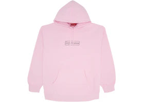 Supreme KAWS Chalk Logo Hooded Sweatshirt Light Pink