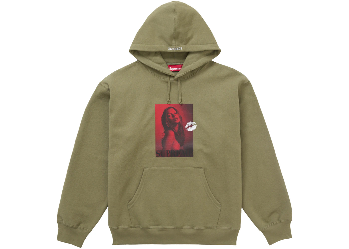 Supreme Kate Moss Hooded Sweatshirt Light Olive sneakers - authentic Supreme shoes
