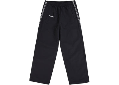 Supreme Logo Taping Track Pant Black