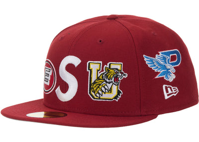 Supreme Mascots S Logo New Era 59Fifty Fitted Cap Red