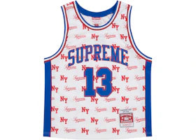 Supreme Mitchell & Ness Monogram Basketball Jersey White