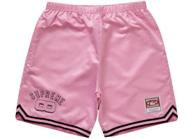 Supreme Mitchell & Ness Satin Basketball Short Pink