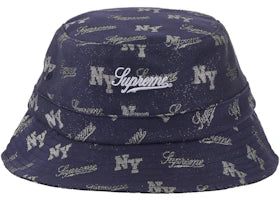 Supreme Monogram Crusher Navy