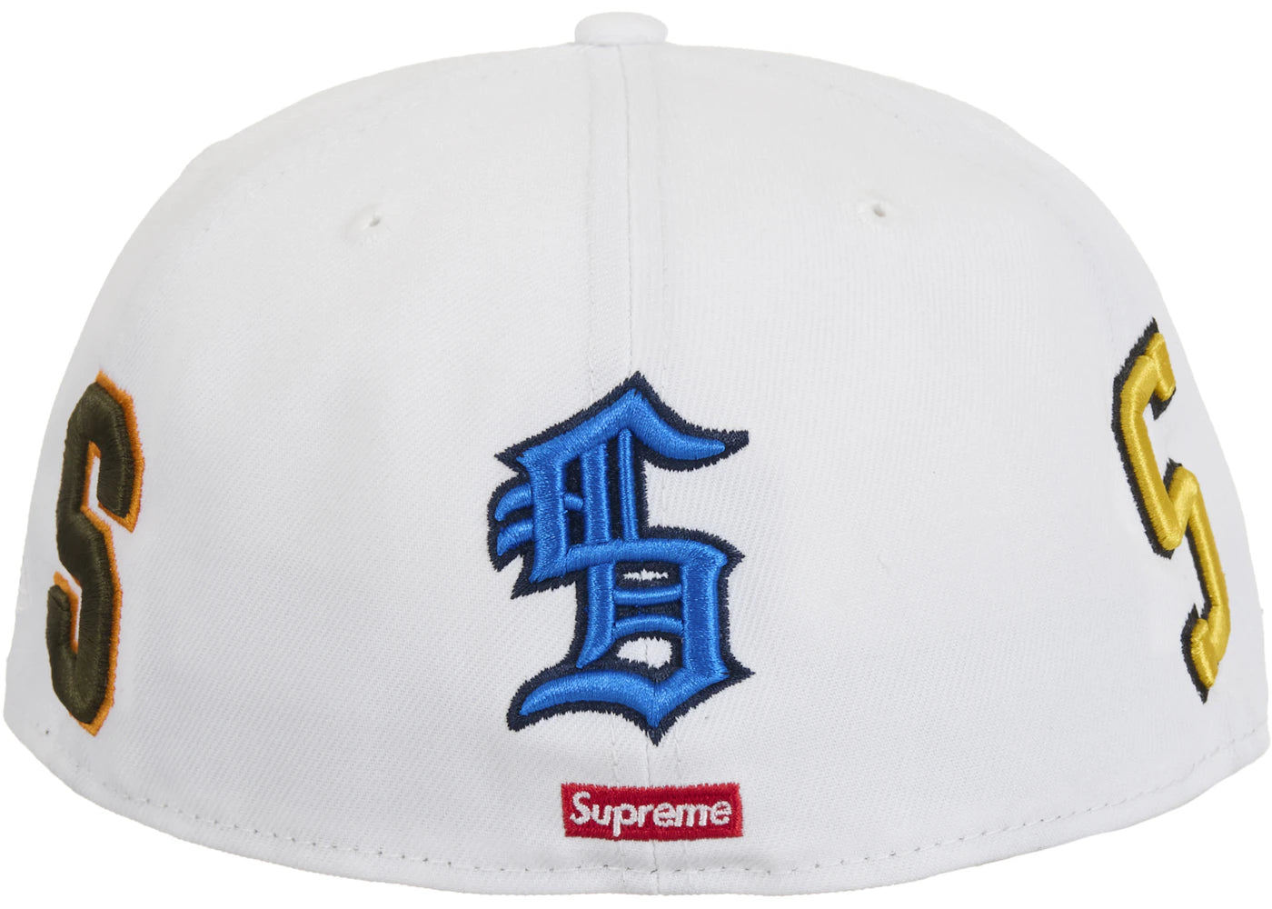 Supreme Multi S Logo New Era 59Fifty Fitted Cap Weiß