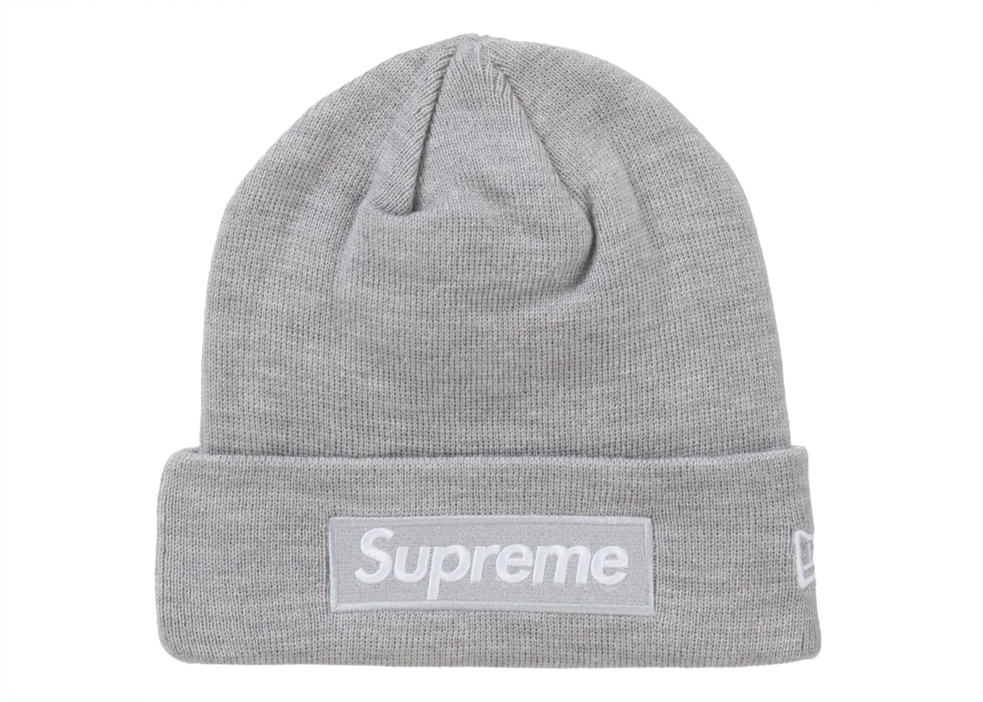 Supreme New Era Box Logo Beanie (FW24) Heather Gray