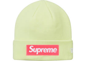 Supreme New Era Box Logo Beanie (FW17) Pale Lime
