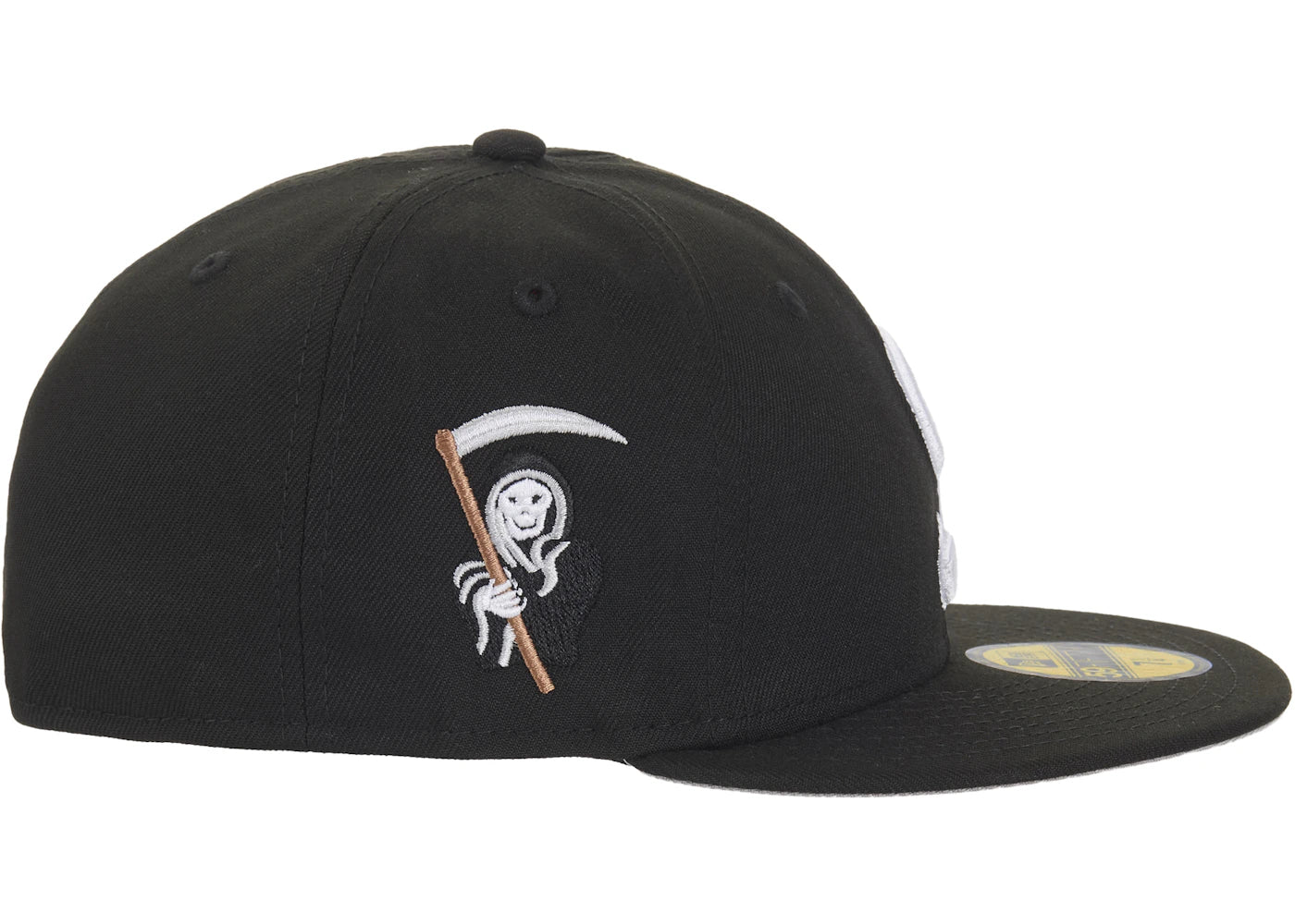 Supreme New Era Reaper S Logo 59Fifty Fitted Cap Schwarz