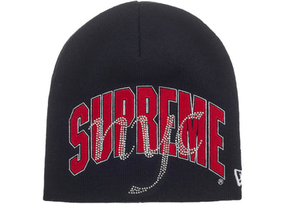 Supreme New Era Rhinestone Beanie (SS26) Navy