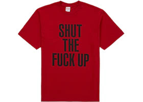 Supreme Number (N)ine Shut Up Tee Red