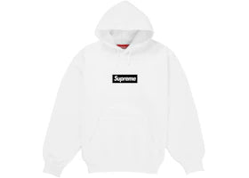Supreme Paris Anniversary Box Logo Hoodie White