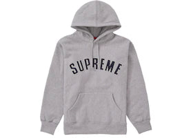 Supreme Pearl Logo Hooded Sweatshirt Heather Grey