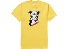 Supreme Pitbull Tee Acid Yellow