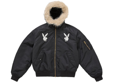 Supreme Playboy Hooded MA-1 Black