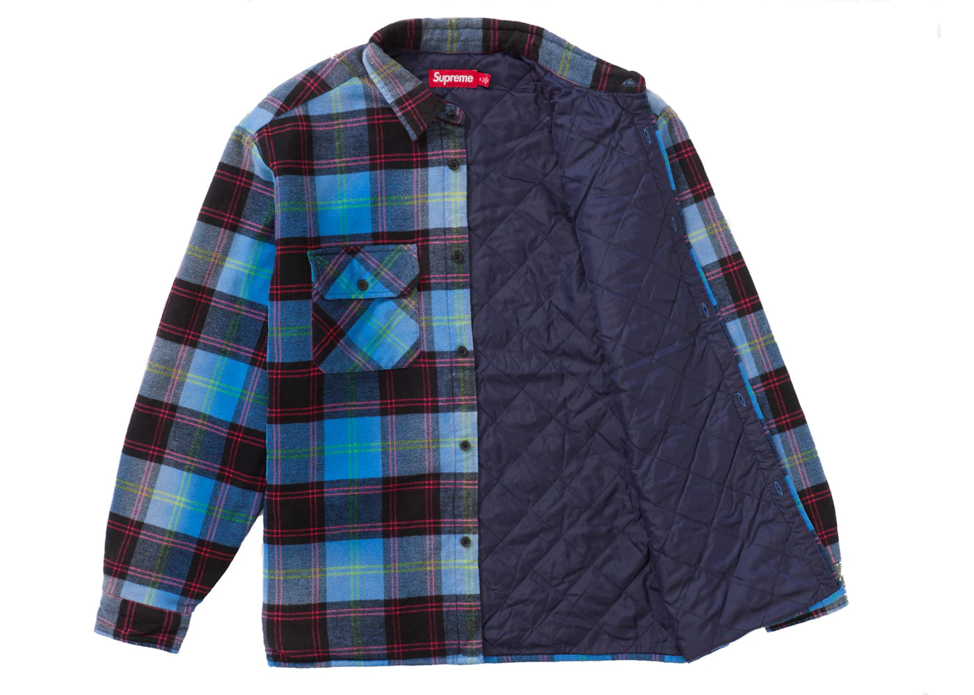 Supreme Stepphemd mit Karomuster, blau