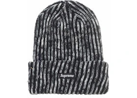 Supreme Rainbow Loose Gauge Beanie Black