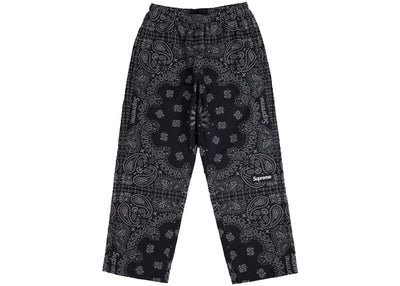 Supreme Reflective Bandana Track Pant Black