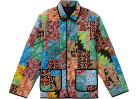 Supreme Reversible Patchwork Quilted Jacket Multicolor