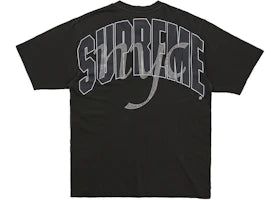 Supreme Rhinestone Script S/S Top Black
