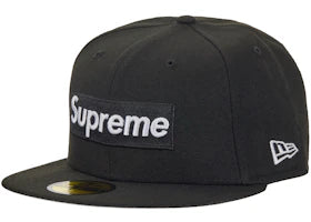 Supreme Rings Box Logo New Era 59Fifty Fitted Hat Black
