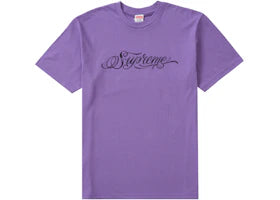 Supreme Script Tee Purple