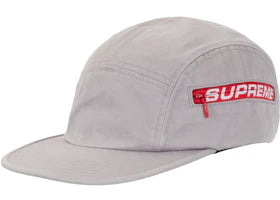 Supreme Side Zip Camp Cap (SS26) Grey