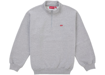 Supreme Small Box Half Zip Pullover (SS26) Heather Grey