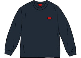 Supreme Small Box L/S Tee (SS21) Navy