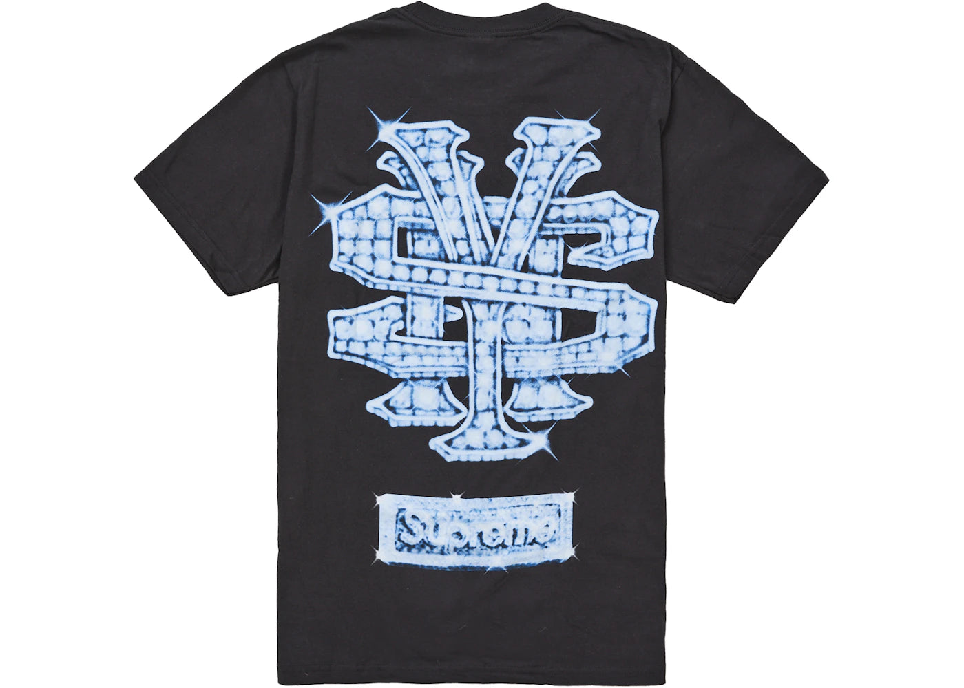 Supreme Schneemann-T-Shirt Schwarz