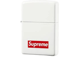 Supreme Solid Zippo White