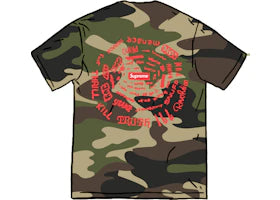Supreme Spiral Tee Woodland Camo