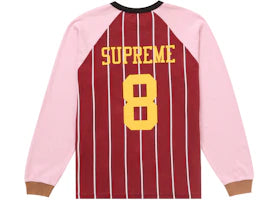 Supreme Stripe Raglan L/S Top Maroon