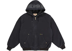 Supreme The Great China Wall Hooded Work Jacket Black