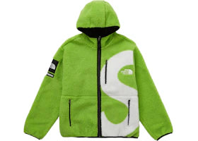 Supreme The North Face S Logo Fleece Jacket Lime
