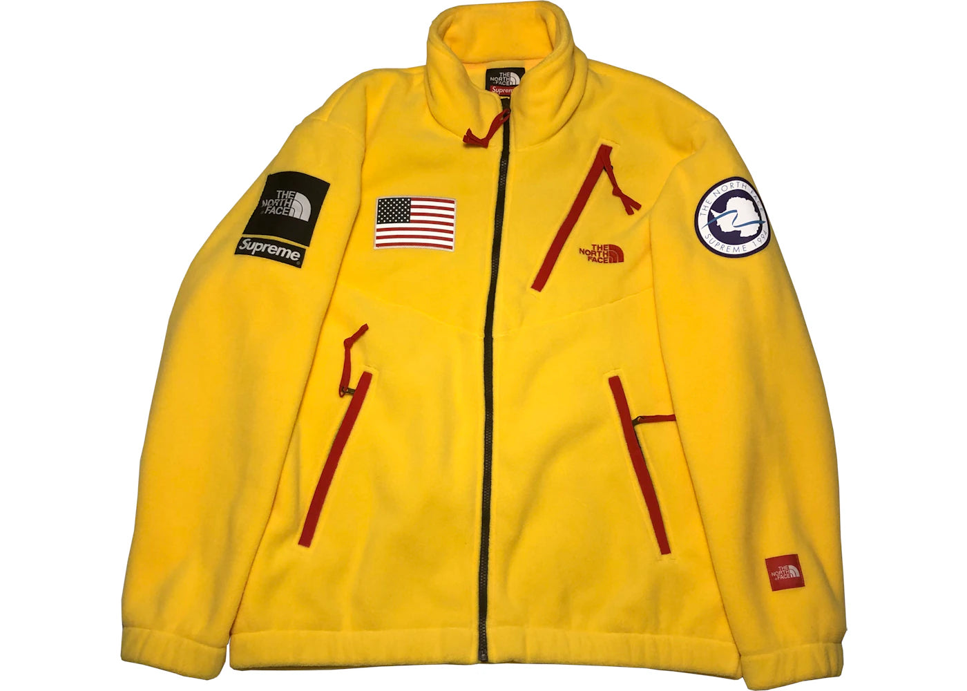 Supreme The North Face Trans Antarctica Expedition Fleece Jacket Yellow sneakers - authentic Supreme shoes