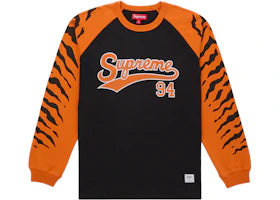 Supreme Tiger Raglan L/S Top Black