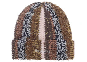 Supreme Tinsel Stripe Beanie Brown